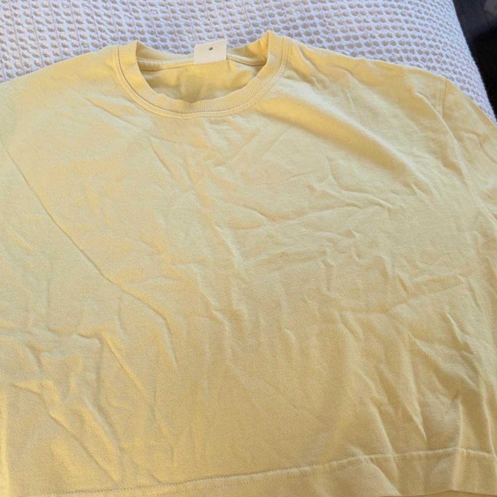 Zara Short Sleeve Tee - Pale Yellow